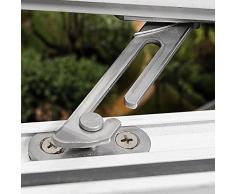 Serratura per Finestra Protezione per Bambini Limitatore per Finestra in Acciaio Inox Sicurezza per Bambini Fermafinestra per Prevenzione della Caduta Limitatore di Serrature