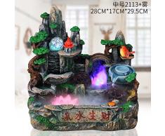 giardino roccioso fontana acquario bonsai feng shui regalo fortunato round pond ornamenti camera carica inaugurazione di apertura,tromba 2133 band nebulizzatore