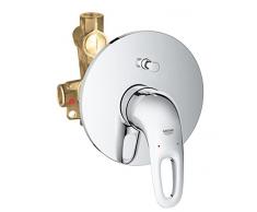 Grohe 33637003 Miscelatore Monocomando per Vasca-Doccia, Grigio (Cromo)