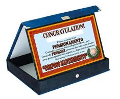 Bombo Targa Pensione Congratulazioni