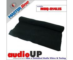 Moquette acustica fonotrasparente liscia colore nero. Dimensioni cm70x140
