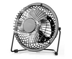 iKALULA Mini Ventilatore Portatile, USB Mini Ventilatori da Tavolo da Silenzioso con Ricaricabile a Batterie Multi Porte Notebook PC Prese USB per Casa Ufficio Campeggio.