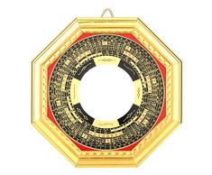 Specchio Bagua, Feng Shui Tradizionale Cinese Specchio Bagua Convesso/concavo per Lavoro Domestico Lucky Exorcism Amuleto Protezione Magica dello Specchio Lucky Craft Art Taoism (Convex)