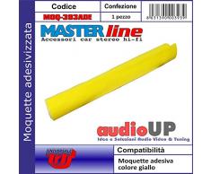 Moquette acustica adesiva per rivestimento box colore giallo. Dimensioni cm70x140