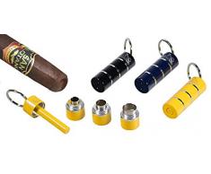 Lubinski - Buca Sigari GORDO 4-8-12mm Laccato con PortaChiavi (Giallo)