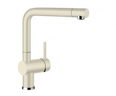 Blanco Linus-S Vario rubinetteria da cucina, finitura metallizzata, cromato, alta pressione, beige, 516703
