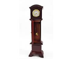 Melody Jane Casa delle Bambole Funzionante Orologio a Pendolo Mogano Miniatura Sala Mobili