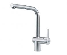 Franke- Rubinetto per lavello da cucina, con beccuccio estraibile Atlas NEO, in acciaio INOX, 115.0521.438 colore: Grigio
