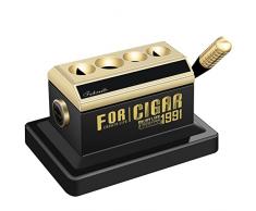 Scotte Tagliasigari da tavolo Tagliasigari a ghigliottina con taglio a V affilato e taglio dritto per sigari di calibro 52 e 60 con confezione in legno