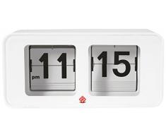 Home Flip Time Orologio da Tavolo, Acciaio, Bianco