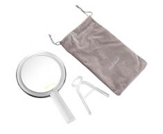 Miss Sweet pieghevole specchio a mano con ingrandimento 10 x & True Image, specchio da viaggio, S2 10X/1X hand mirror