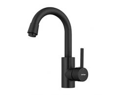 GRIFEMA G1002B Irismart-Miscelatore Lavabo, Rubinetto Monocomando per Bagno, Nero [Exclusiva Amazon] [Esclusiva Amazon]