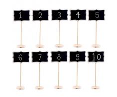 10x mini lavagna lavagnette sul bastone Bomboniere Segnaposto Segnatavolo Legno decorazione