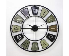 XLTT Orologio da Parete in Ferro Battuto di Antiquariato dArte Europea E Americana