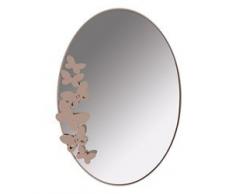 SPECCHIO IN FERRO BUTTERFLY OVALE