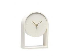 Kartell Air du Temps Orologio da Tavolo, Plastica, Bianco, 21.5 x 8 x 30 cm