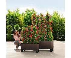 Lechuza Trio Cottage 40 Vaso Fioriera in Resina per Piante Set Completo, Caffe'