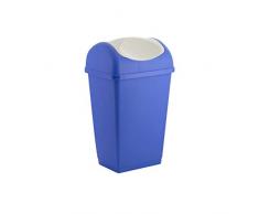 Tontarelli 235671 - Pattumiera con coperchio basculante, 9 l, colore: Blu, blue, plastica