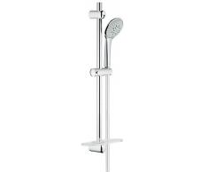 Grohe 27232001 Euphoria Set Asta Manopola Doccia, Diametro 110, 3 Getti, Mensola Portasapone, Cromo