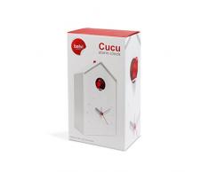 Balvi Sveglia Cucu Colore Bianco Orologio da Tavolo o da Parete Batterie: 1xAA + 2XC (Non Incluse) PL