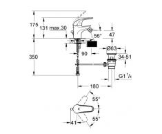 Grohe 23266000 Miscelatore Monocomando Bidet, Cromo
