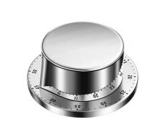 Meiyijia Timer Meccanico Timer da Cucina Strumento da Cucina in Acciaio Inossidabile con Base Magnetica