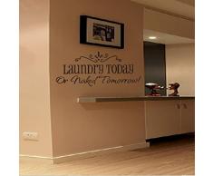 LEORX Wall Decal Sticker House Rules citazione DIY rimovibile Wall Decal