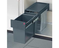 Hailo, Pattumiera da Incasso Estraibile, Grigio (Grau)