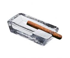 Pasabahce Posacenere in Cristallo per Cortile, Fatto a Mano, per Esterni, Interni, casa, Ufficio, Hotel, Piscina, Ristorante, Rettangolare di Grandi