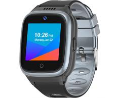 通用 4G Smartwatch Phone per Bambini GPS Tracker, Impermeabile Watch con Posizione in Tempo Reale WIFI Videochiamata Pedometro Geofence SOS Anti-Perso orologio Regalo per Ragazzi e Ragazze (Nero)