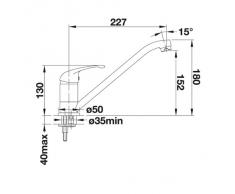 Blanco Daras, Miscelatore per lavello, alta pressione, Marrone, 517729