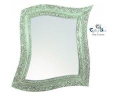 ARTI E MESTIERI Specchio da parete in metallo Neo Barocco Argento