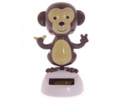 Puckator FF25 - Soprammobile alimentato ad energia solare, a forma di scimmia ballerina, 6,5 x 6 x 10 cm