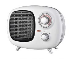 Ardes AR4P02V Fifty Termoventilatore Ceramico PTC Stile Vintage, 2 Potenze con Spia Funzionamento e Termostato Temperatura, 1500 W, Bianco