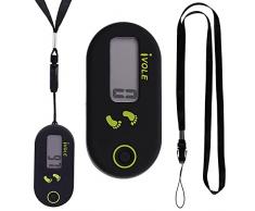 Contapassi per camminare,Contapassi elettronico preciso,Pedometro preciso con clip,Pedometro in esecuzione,Mini pedometro portatile,per camminare, corsa, escursionismo, sport allenamento accessori