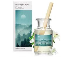 SCENTORINI Diffusore per Ambiente 150ml, Diffusore Profumo Ambiente Bastoncini, con 1 Diffusore Ambiente Bastoncini, per Stanza, Bagno, Ufficio, Armadio (Pioggia di Luna)