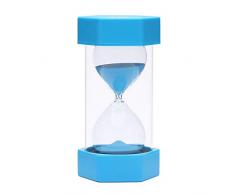 EQLEF Clessidra, 30 Minuti Clessidra Bambini Timer di Sabbia Clessidra Orologio Timer per Classe Cucina Giochi Ufficio Decorazione (Blu, 30 Minuti)