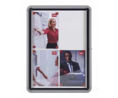 Nobo Bacheca Magnetica per Esterno con Serratura, 4 x A4, Gamma Premium Plus, Bianco, 1902577