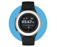 Spotter® Orologio GPS nero impermeabile (IP67) per bambini e seniori (Demenz) con funzione di chiamata, allarme SOS e molto altro, online e app, nessun abbonamento