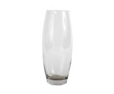 CAR Bomboniere Car Vaso Bombato in Vetro, 26 cm di Altezza, Trasparente