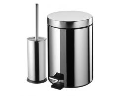 Bisk Accessori Bagno 2 Pezzi Basic 3L Cromo