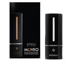 Millefiori Moveo diffusore di fragranze Portatile, Diffusore USB Compatto Utilizzabile in Diversi spazi, Luci LED a Colore variabile, Senza aggiunta di Acqua, Nero