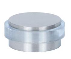 Fermaporta adesivo in acciaio inossidabile, gomma trasparente, dimensioni mini, alta resistenza (28x12mm, Trasparente)