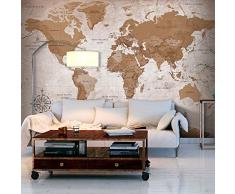 Fotomurale murando Carta da parati 300x210 cm TNT Murale alla moda Decorazione da Muro XXL Poster Gigante Design Carta per pareti Mappa del Mondo Continente k-A-0108-a-a