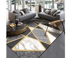 Soprammobili moderni salotto tapetto camera da letto moderni Tappeto da soggiorno con disegno geometrico giallo grigio texture marmo bianco tapetto casa moderni soggiorno 120x200cm