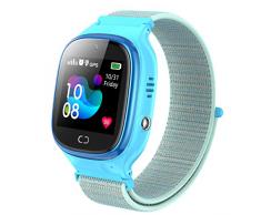 PTHTECHUS Smartwatch per Ragazzi Ragazze, Orologio Intelligente Telefono con GPS Locator Chat SOS Vocale Camera Anti-Lost Bambino Bracciale Regalo Compleanno