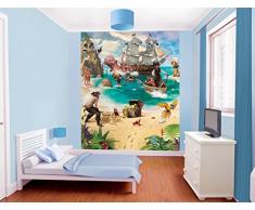 Walltastic Avventure di Pirati e Tesori Carta da Parati Murale, Carta, Multicolore, 12x6x52.5 cm