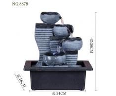 WYDZSM Semplice Soggiorno Indoor Fontana di Acqua Display Cascata Feng Shui Acqua di Superficie Tavolo Scrivania A Sfera Feng Shui Ornamenti Regalo di Apertura in Resina