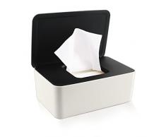 Porta Scatola Dispenser, Contenitore per Salviette Umidificate con Coperchio Antipolvere Tovagliolo Scatola, Scatola Porta salviette umidificate Custodia Salviette Pannolini per Home Office (B)
