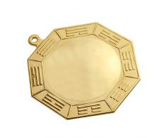 HICAZI Specchio Feng Shui, Specchio Bagua Cinese, Specchio in Rame da 3,5 Pollici Specchio Feng Shui Bagua Specchio Convesso Sharp Feng Shui Articoli for la Casa Decorazione
